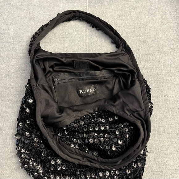 Black sequin shoulder bag - Picture 4 of 6